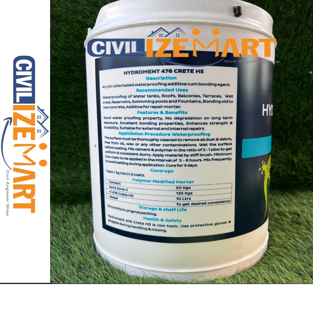 BOSTIK HYDROMENT 476 CRETE BUILDING CHEMICAL (20L)