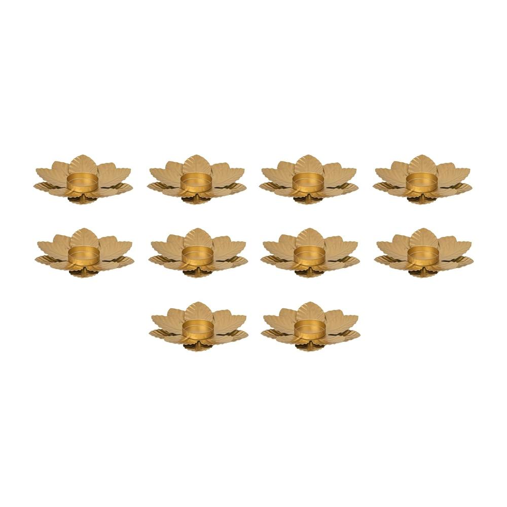 Brass Flower T Light Holder