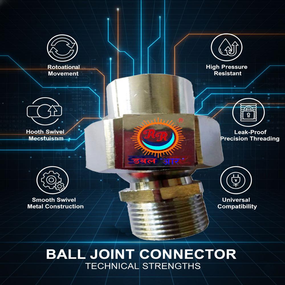 Fountain Ball Joint - Color: Silver/chrome