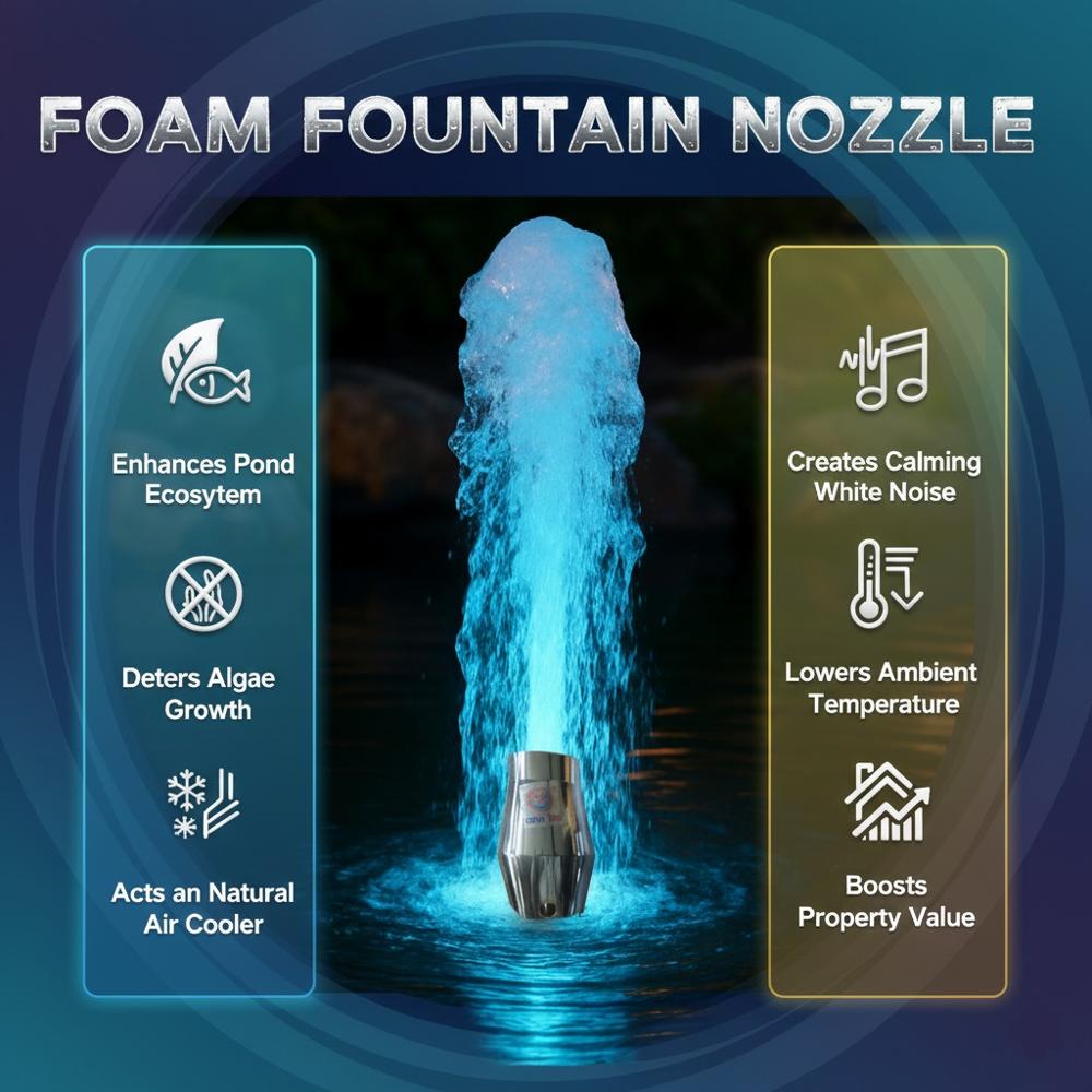 Foam Jet Fountain Nozzles