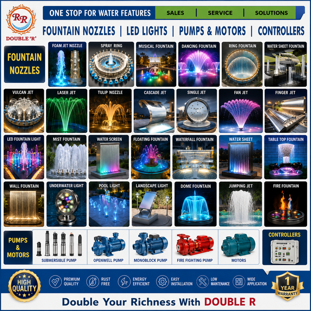 Foam Jet Fountain Nozzles