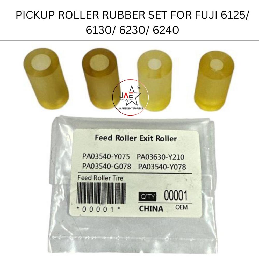 FUJITSU 6125 6130 6230 6240 Pickup Roller Rubber Set (PA03540-Y075 & PA03540-G078)