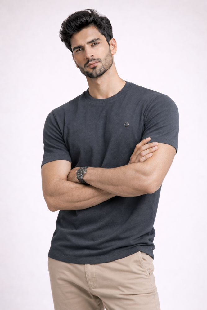 URBAN FINESSE JACQUARD T-SHIRT