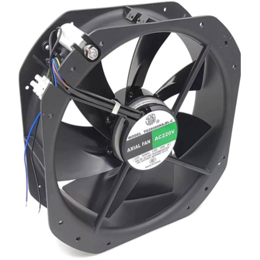 JIULONG TG28080HABL-C 220V AC 12W 0.55A 17251mm Ball Bearing Industrial Axial Cooling Fan