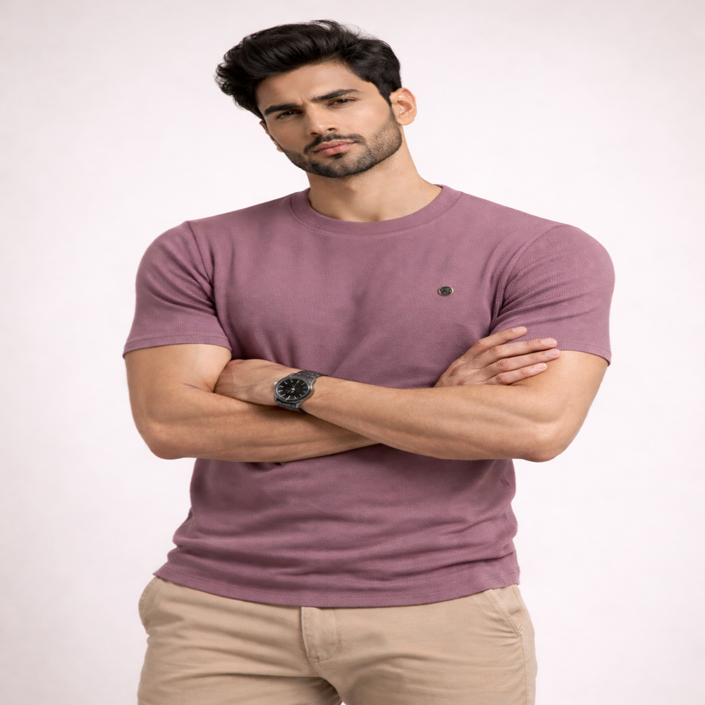 URBAN FINESSE JACQUARD T-SHIRT