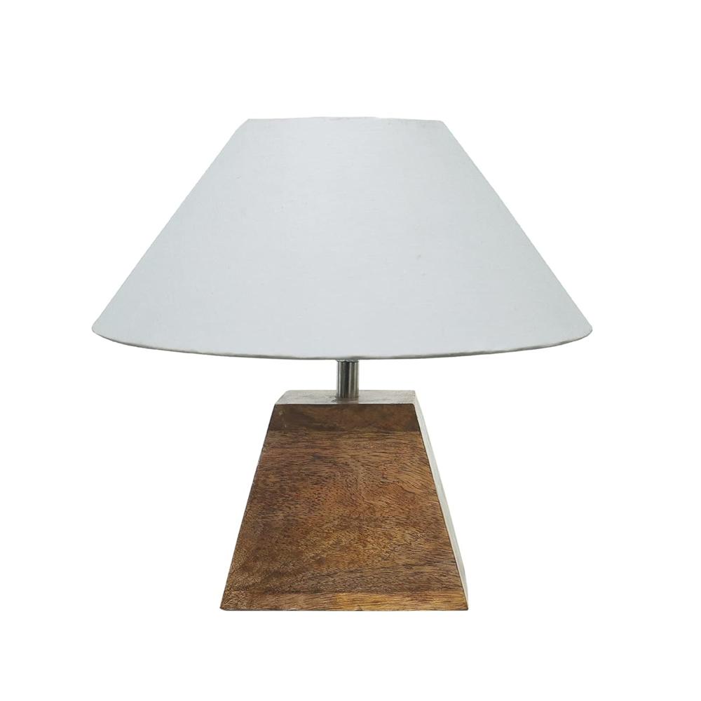 Beige Shade Table Lamp - Color: Golden