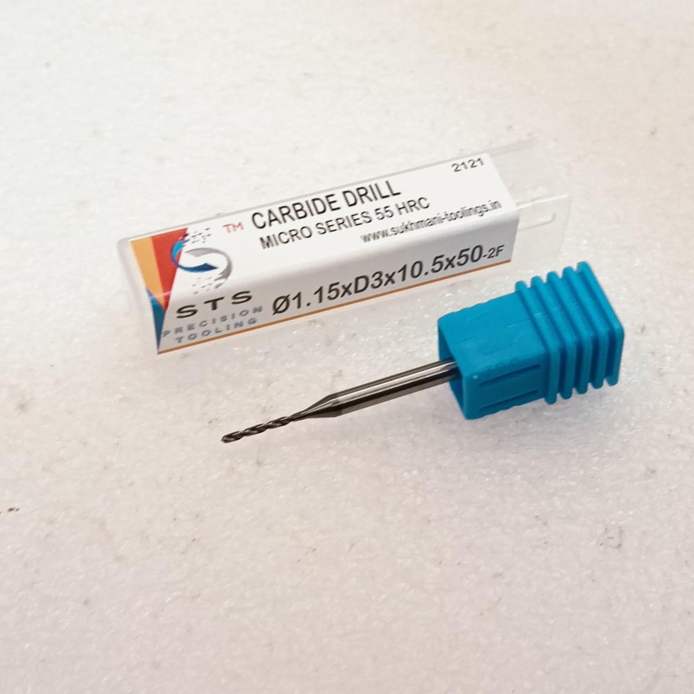 Micro Drill 1.15xD3x11x38 (55 HRC)