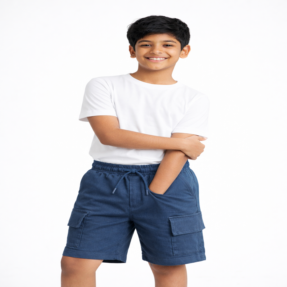 Boys Cotton Cargo Shorts