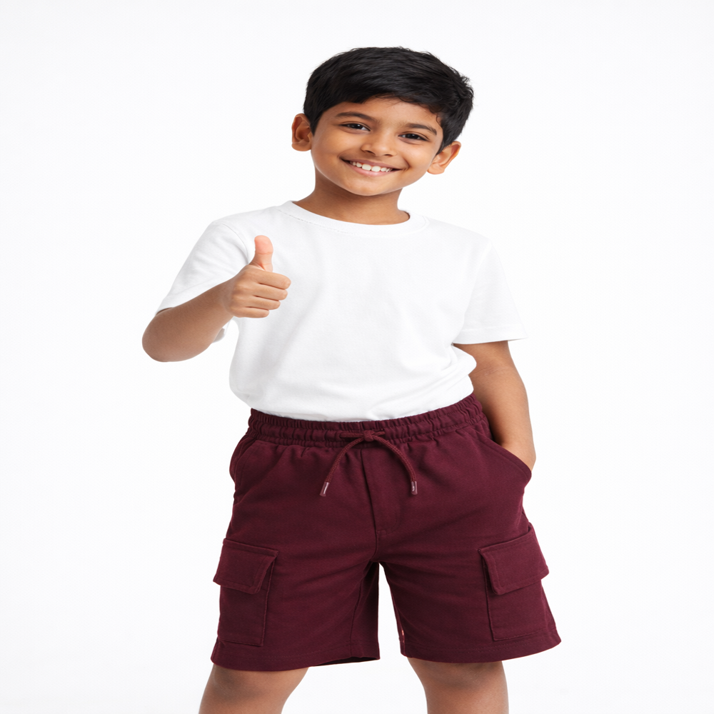 Boys Cotton Cargo Shorts