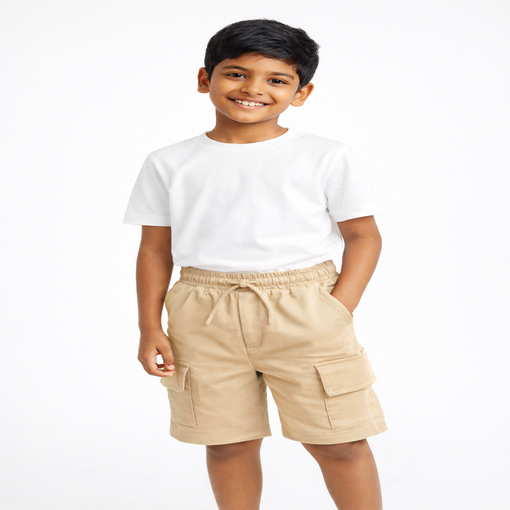 Boys Cotton Cargo Shorts