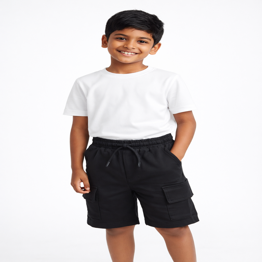 Boys Cotton Cargo Shorts