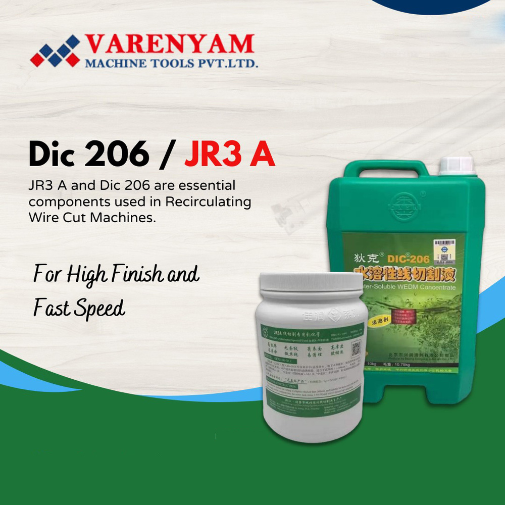DIC206 और JR3 के लिए एक कूलेंट रिसेबल वायर कट मशीन के लिए