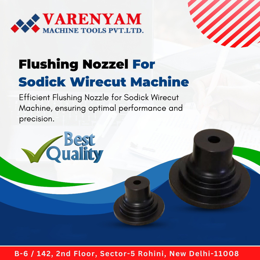 Flushing Nozzle For Sodick Wire Cut Machine - Engineering Plastic, 40-50mm, Black/White | Precision Flow, High Wear Resistance, Direct Fit Replacement