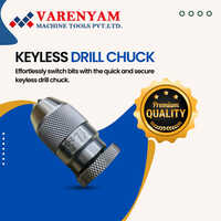 Keyless Drill Chuck - Hardened Steel, 110x45x45 Mm, Black/silver | Quick Change, Corrosion Resistant, High Torque 40 Nm