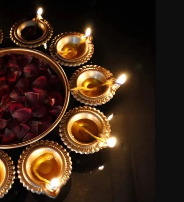 Metal Diya - Color: Golden