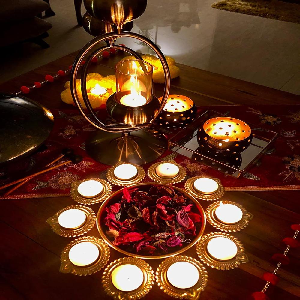 Metal Diya - Color: Golden