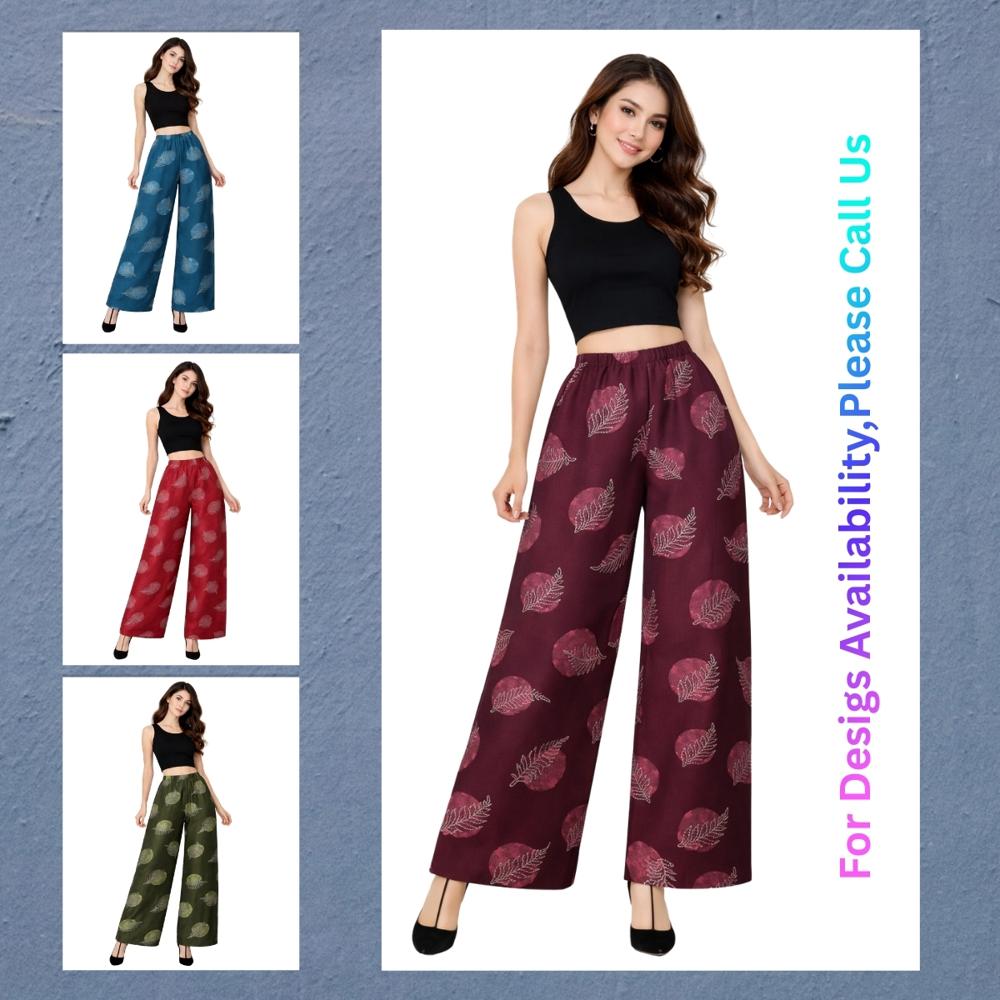 Splendid Printed Palazzo  Free Size