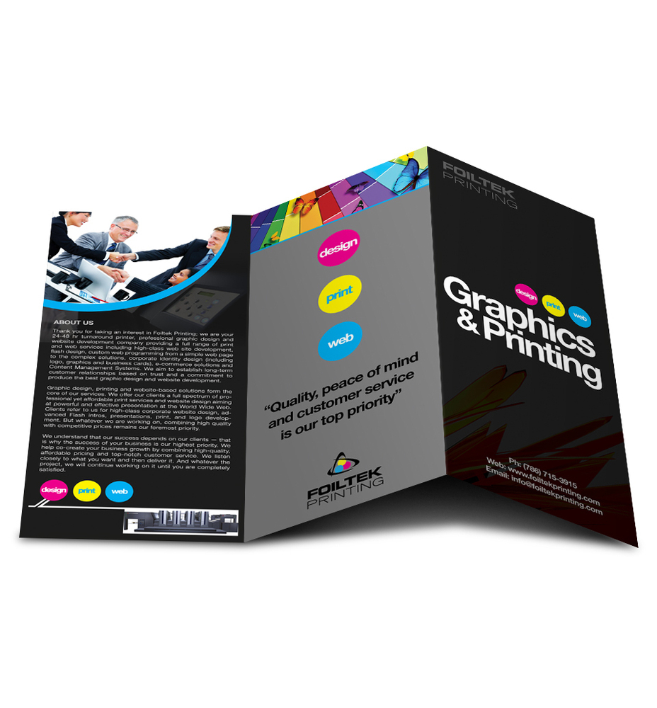 Trifold Printed Brochure