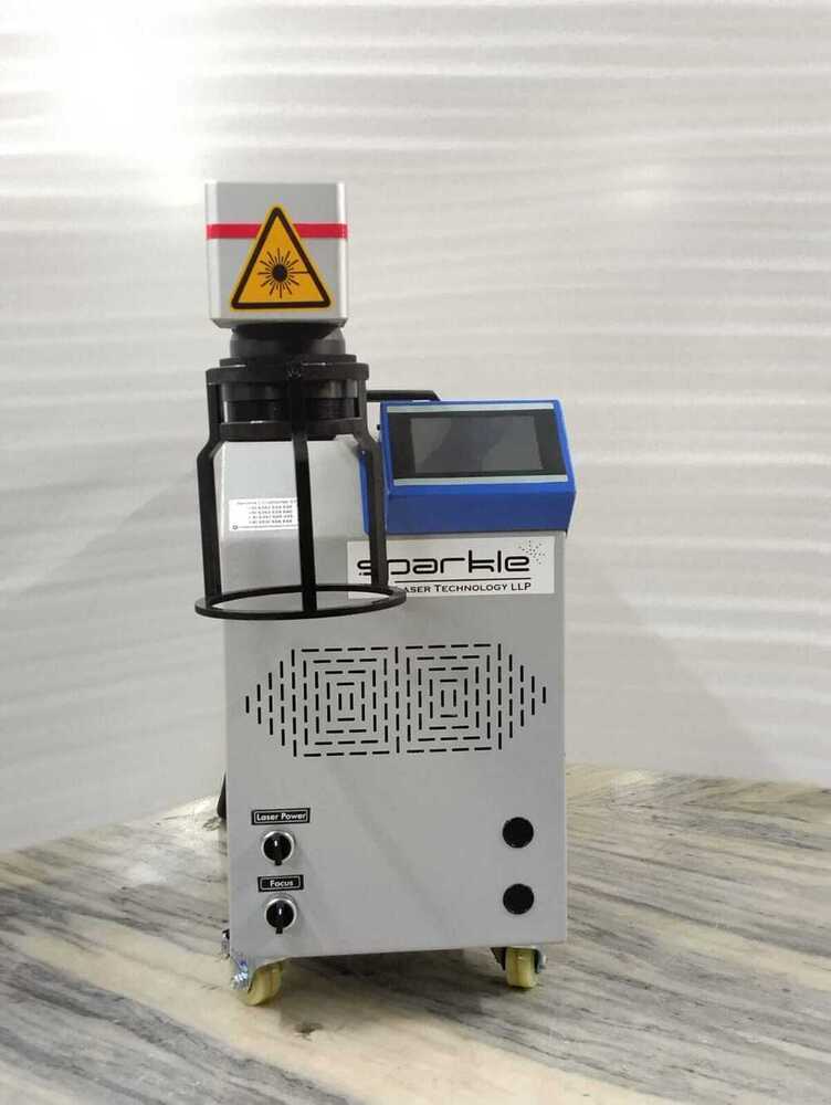 Hand Held Laser Marking Machine - 50w Fiber Laser, 110mm X 110mm Marking Area, 600mm X 450mm X 320mm Dimensions, Air Cooling System, Ezcad Control