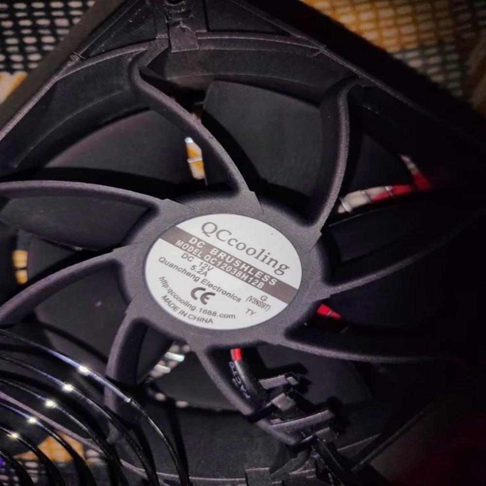 QCCOOLING QC12038H12B 12V DC 5.2AMP 12038mm MASCOT Inflatable Mascot Costume Axial Cooling Fan