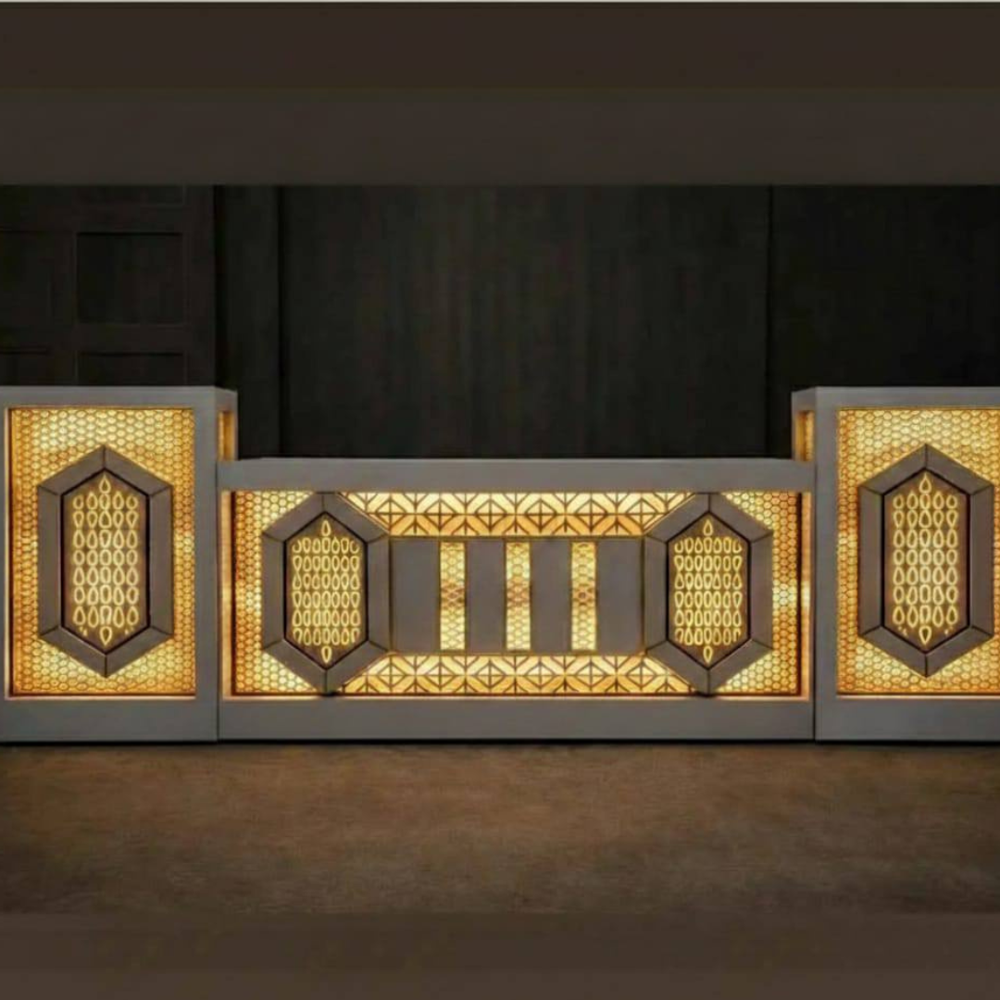 Decorative catering counter