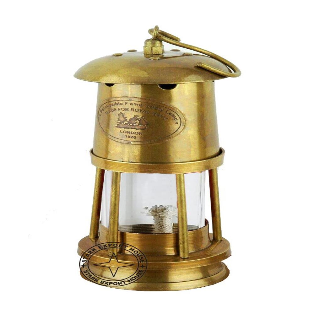 Brass Lantern - Color: Golden