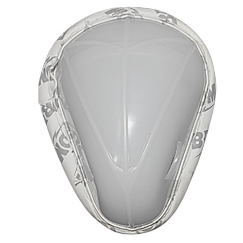 Commander Abdominal Guards - Polypropylene Shell With Eva Foam, Senior To Youth Sizes, White | Shock Absorption, Vented Design, Lightweight, Anatomical Fit