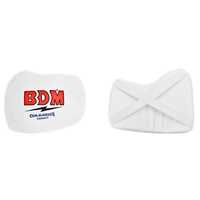 Commander Chest Guard - Cotton Blend, Standard Size, White | Multi-layered Eva Foam, Adjustable Straps, Breathable Mesh