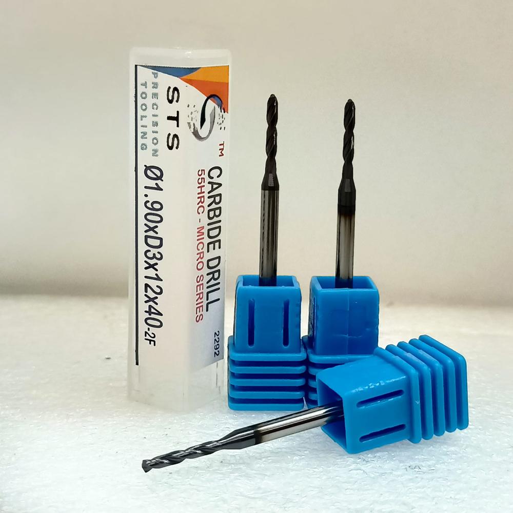 Micro Drill 1.9xD3x12x40 (55 HRC)