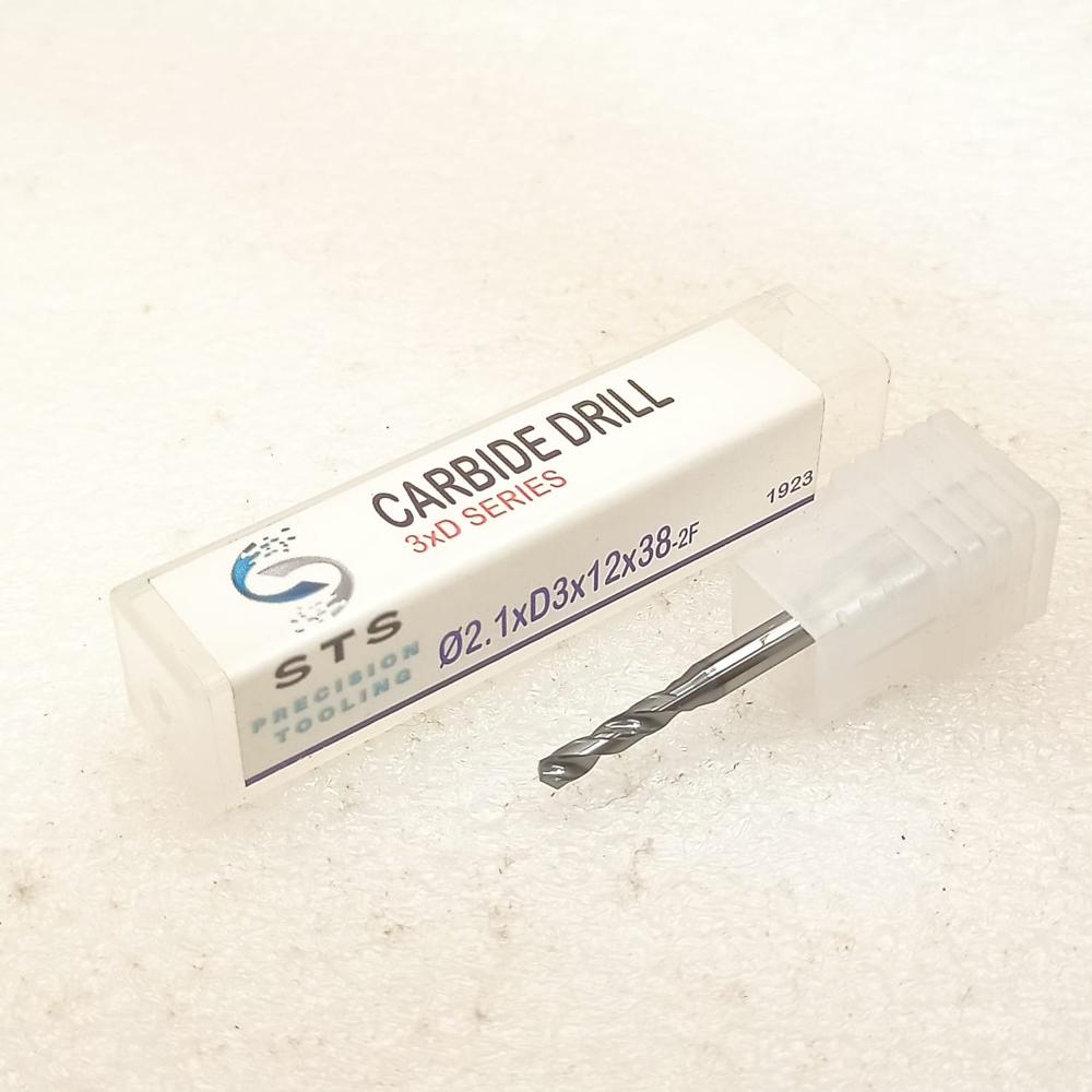 Micro Drill 2.1xD3x12x50-55 Hrc