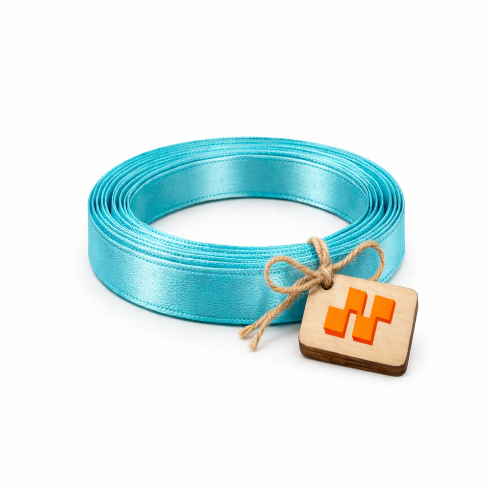 Premium 6mm Blue Single Face 100% Polyester Satin Ribbon For Crafts & Gifts - Pattern: Plain