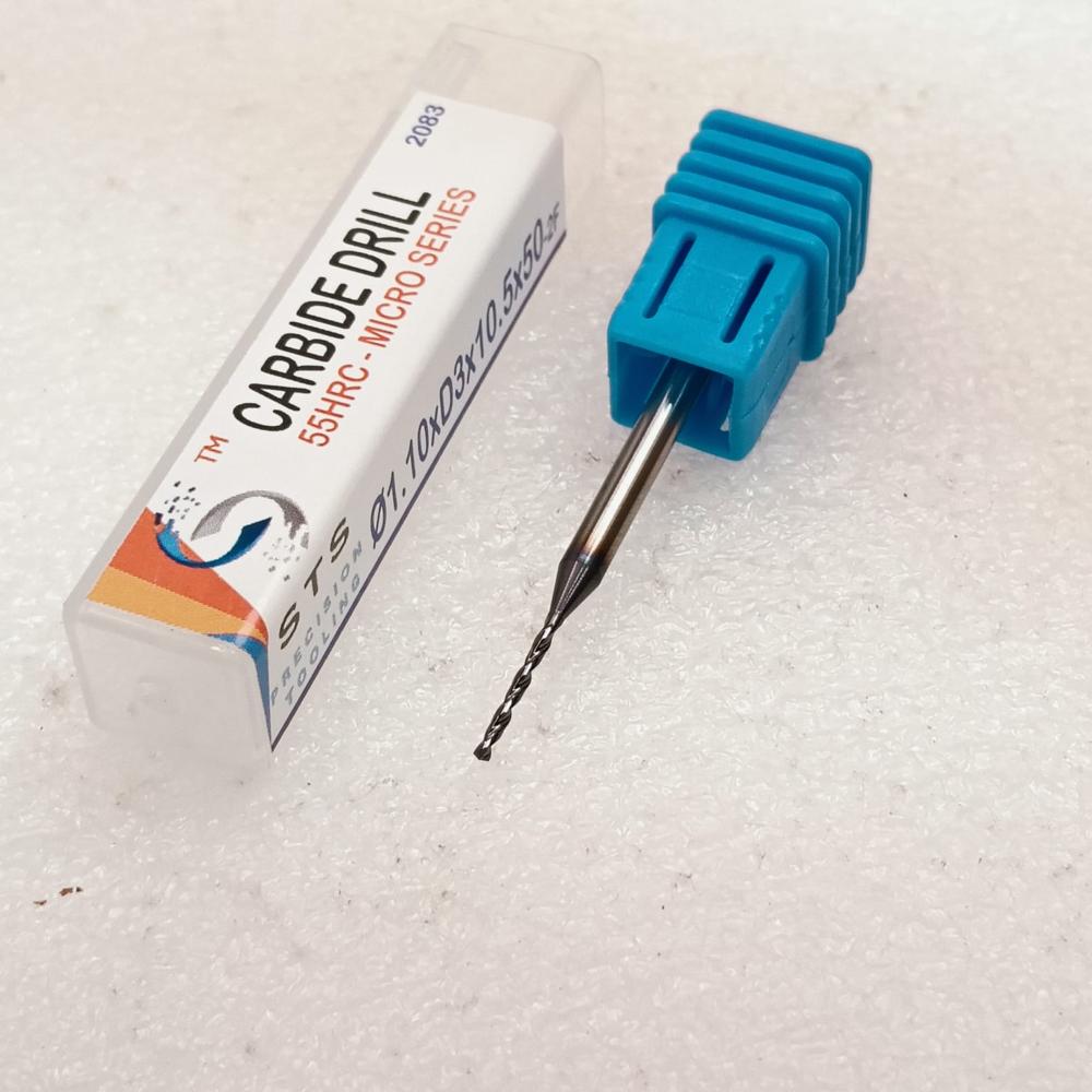 MICRO DRILL 1.1xD3x11x40-(55 HRC)