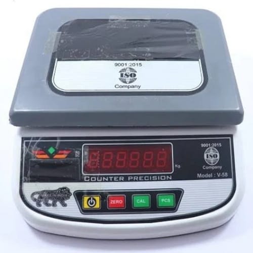 Mini Counter Weighing Scale - Durable Steel, 50 Kilogram Capacity | Led Monitor Display, 220v Power Supply, 1-year Warranty