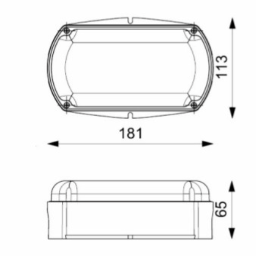 Wipro LW07-141-XXX-57-G1 LED Bulkhead Light | Energy Efficient Wall/Ceiling Mount Outdoor Light | Durable Weather Resistant LED Fixture