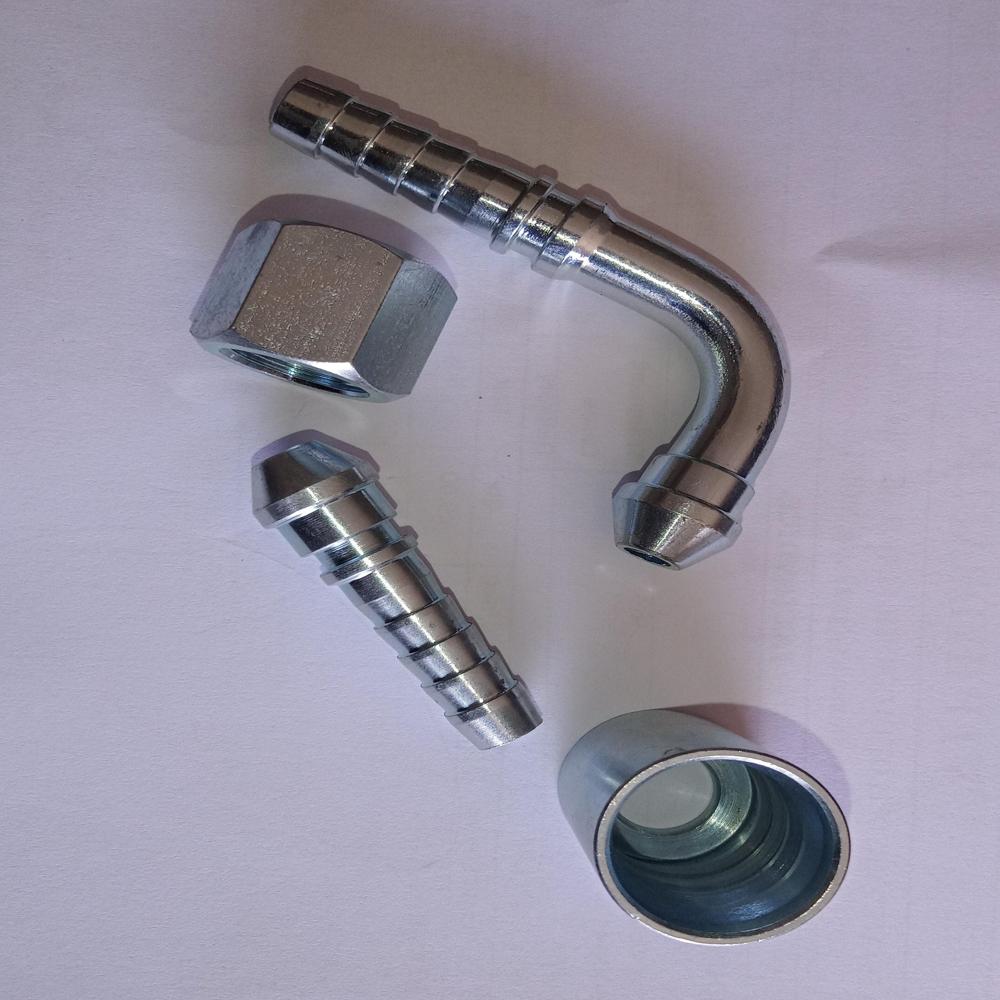 1-2 Inch Hydraulic Hose Assemblies - Color: Silver