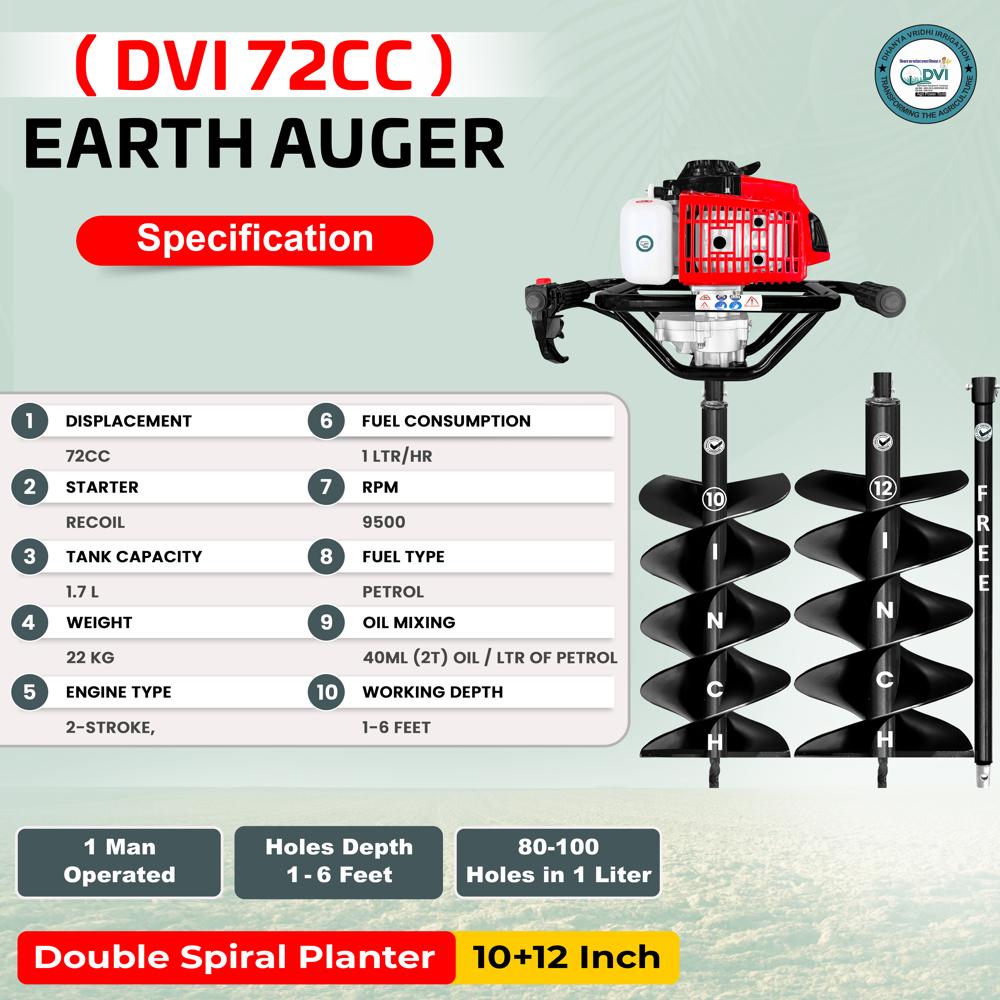 Profeesional Earth Augers 72 Cc Cast