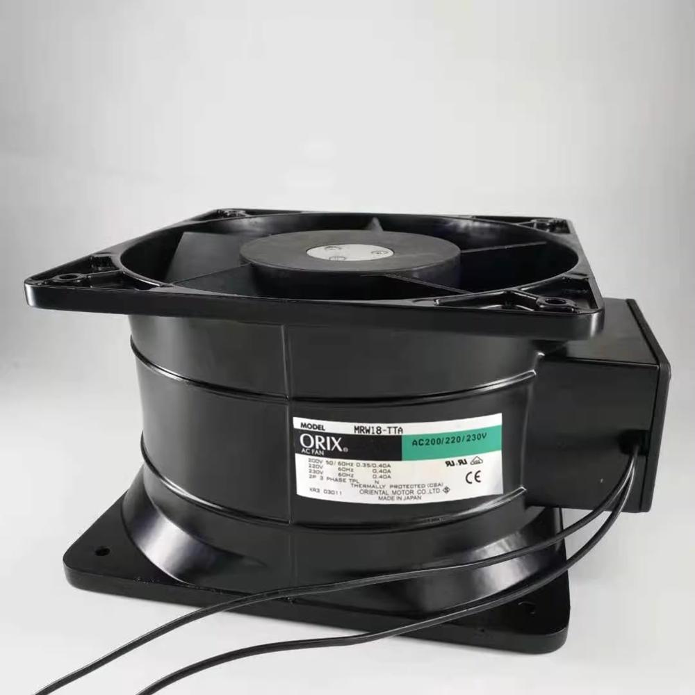 ORIX MRW18-TTA 220/230V AC 0.35/0.40A 25089mm Ball Bearing Industrial Axial Cooling Fan