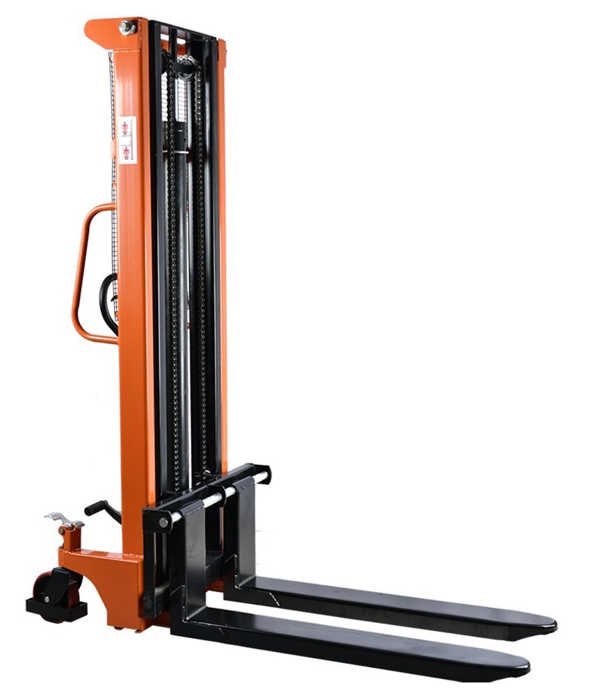 Adjustable Forks Hydraulic Manual Stacker