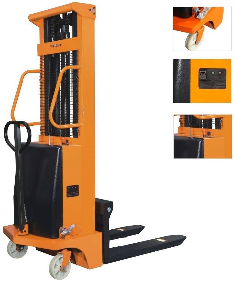 Adjustable Forks Semi Electric Stacker