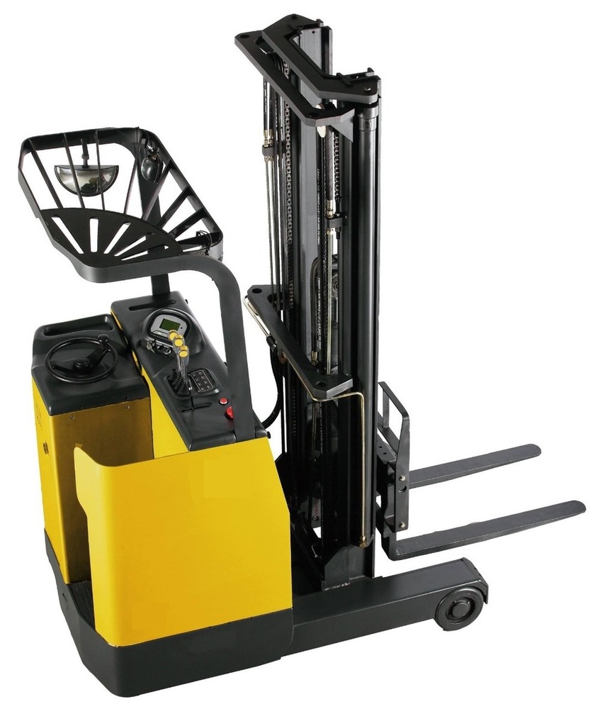 Stand on Platform Electric Reach Stacker