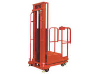 Aseop30033 Semi Electric Order Picker - High-quality Steel, 600x640 Mm Platform, 3300 Mm Lift | Semi Electric Lifting, Anti-slip Platform, Emergency Descent System
