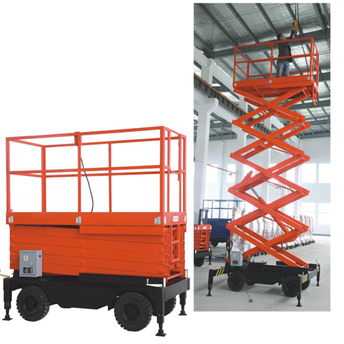 Scissor Type Manual Propelled Work Platform