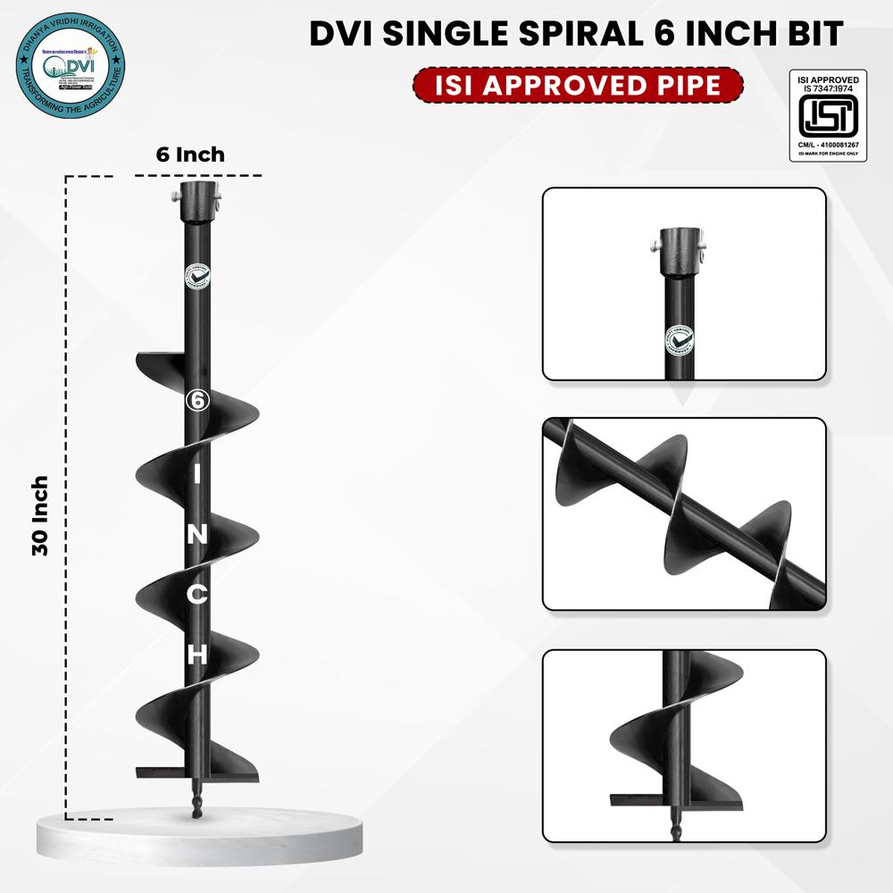 6 inch Single Spiral Bit