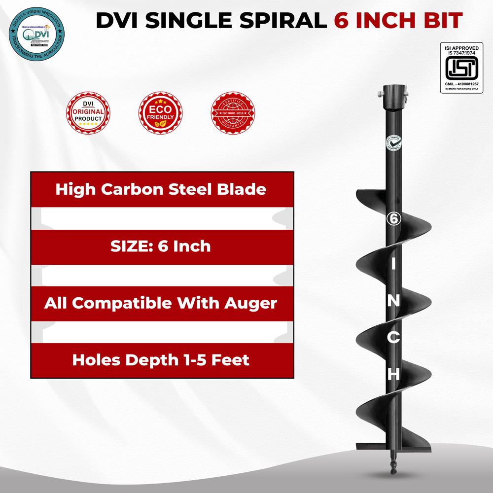  6 inch Single Spiral Bit