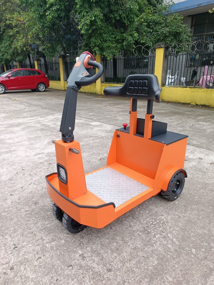 Driving Electric Tractor