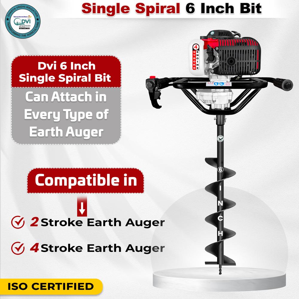  6 inch Single Spiral Bit