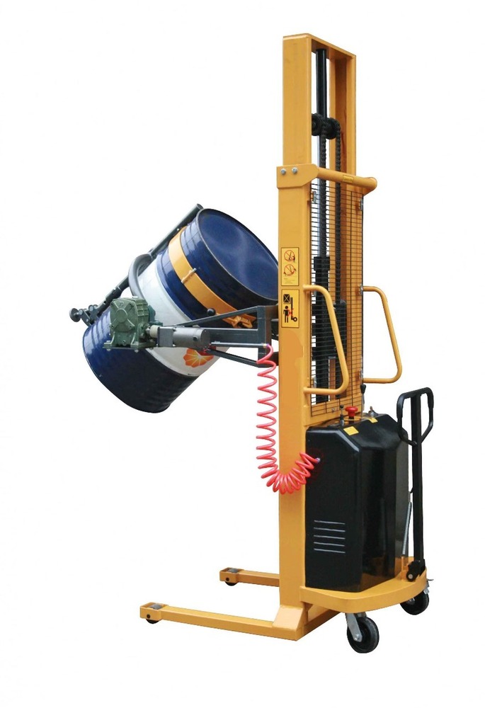 Lifting and  Tilting with Hydraulic Semi Electric Drum Lifting and Tilting Stacker