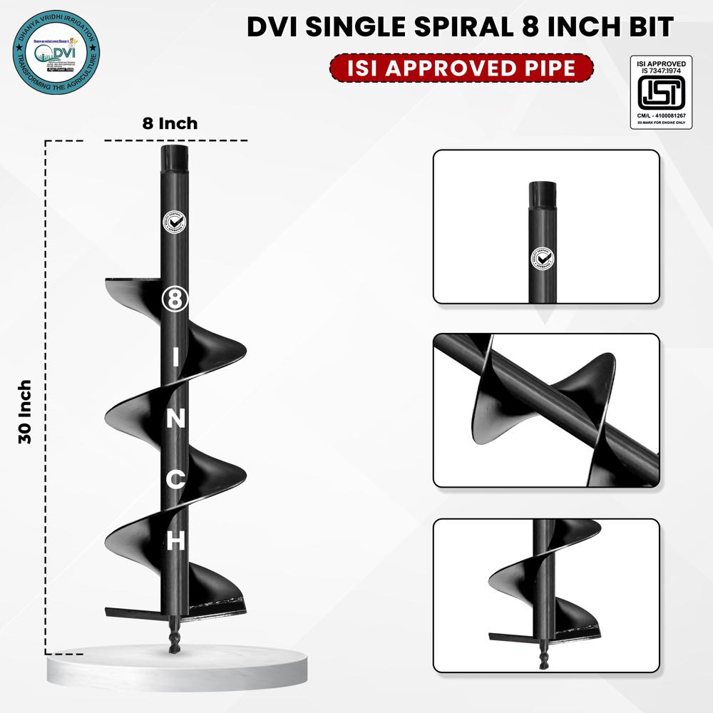  8 inch Single Spiral Bit