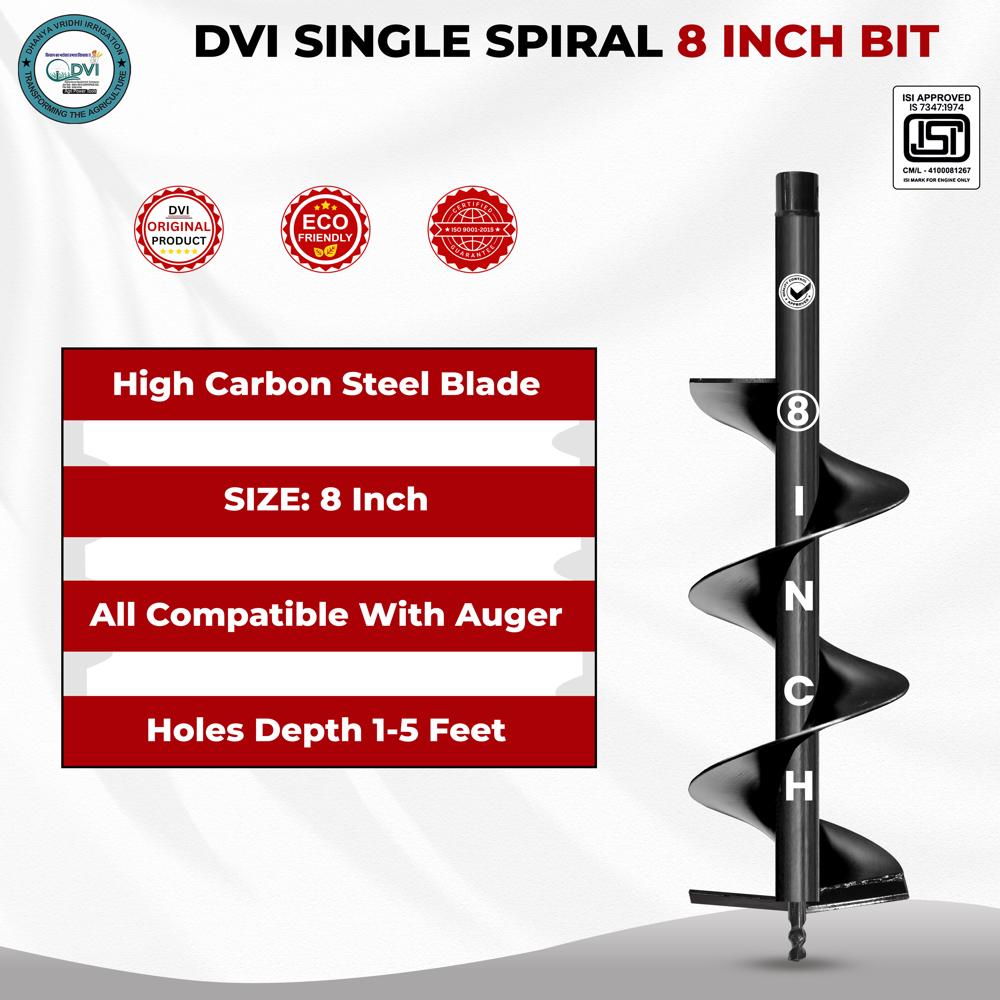  8 inch Single Spiral Bit