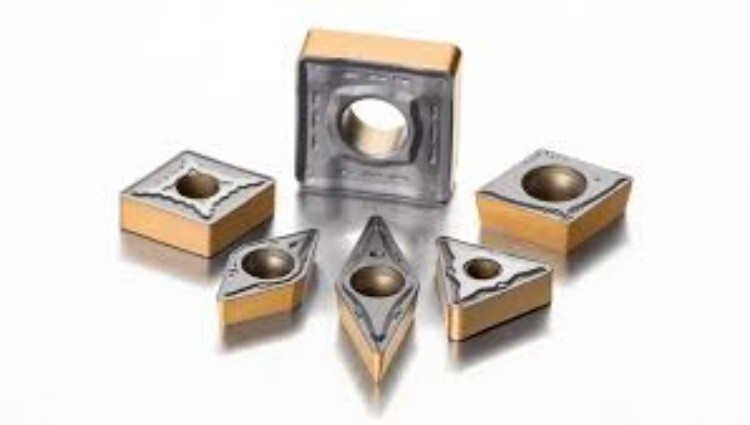Pramet Cnc Carbide Inserts - Tungsten Carbide, Cvd Coating, Black & Golden Finish | Ideal For Industrial Machining Applications